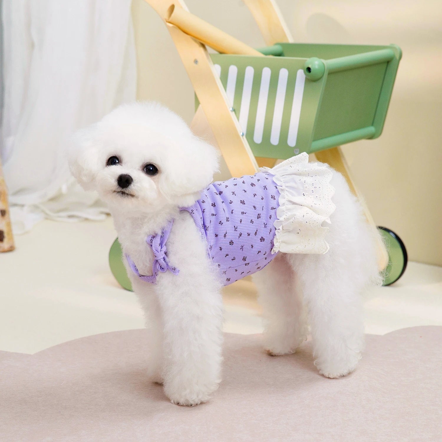 Floral Summer Dog Princess Skirt