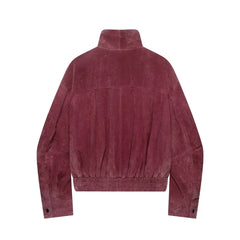 Women's Jacket 2026 Autumn New Fashion Versatile Stand Collar Short Zipper Polyester Long Sleeve Biker Jacket
