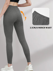 Women's Low Rise Workout Leggings - Super Soft High Elastic Tights for Yoga Running Training Daily Life