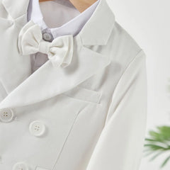 White Formal Boys Blazer Set