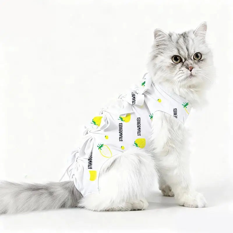 Pet Neutering Suit Cat Postoperative Recovery Clothes Anti-Licking Adjustable Wound Protective Clothing Pet Supplies