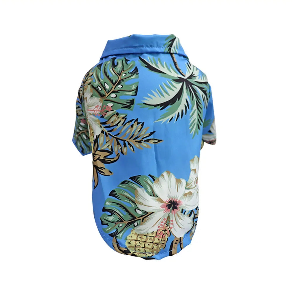 Hawaiian Print Breathable Dog Shirt