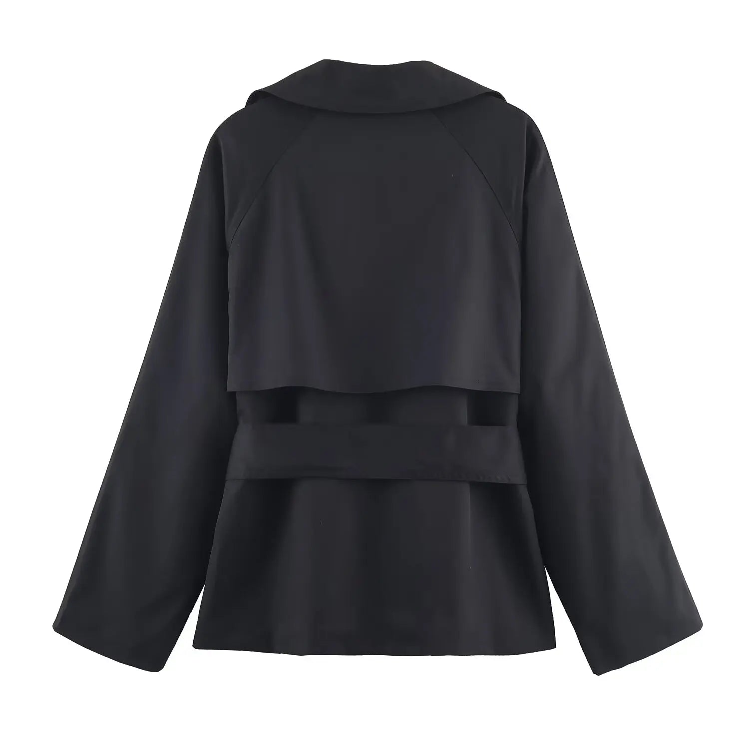 Women's Jackets Autumn 2026 New Fashion Short Trench Coats Chic Lapel Loose Elegant Women long-sleeved Warm Autumn Street Jacket
