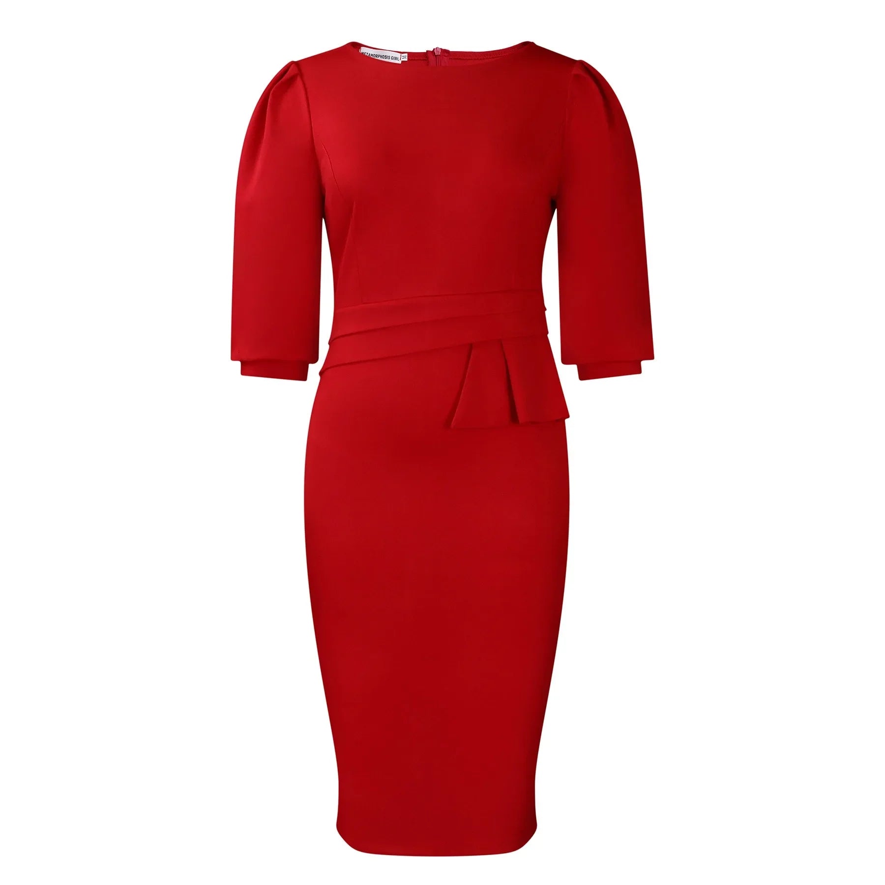 Sheath Half Sleeve Office Dress