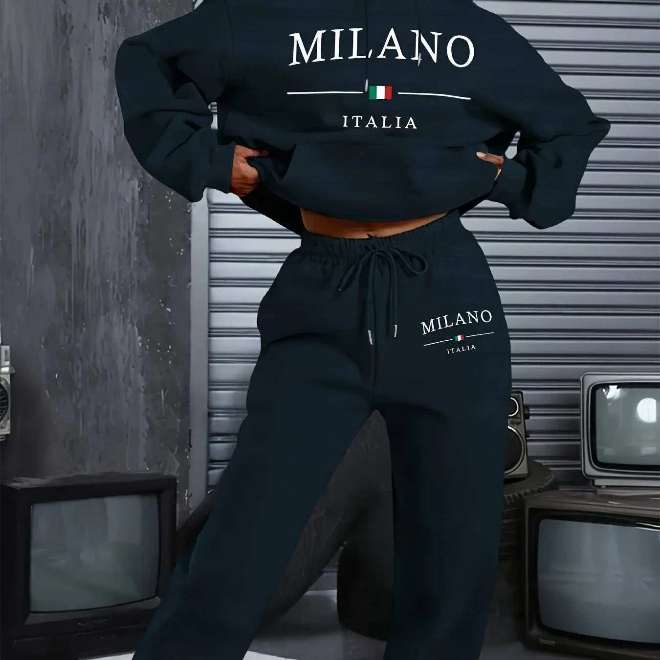 Women’s MILANO ITALIA Hoodie & Sweatpants Set
