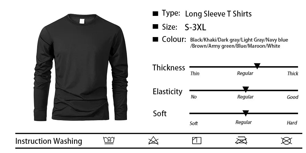 Classic Long Sleeve Men Tee