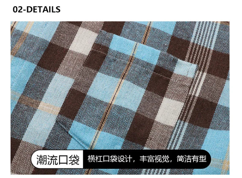 Plaid Casual Autumn Long Shirt
