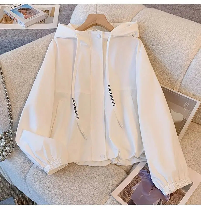 Hooded Casual Zipper Workwear Jacket