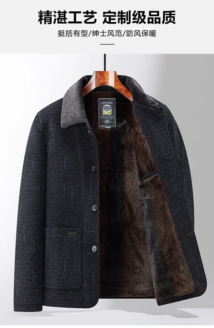 Modern Wool Blend Trench Coat