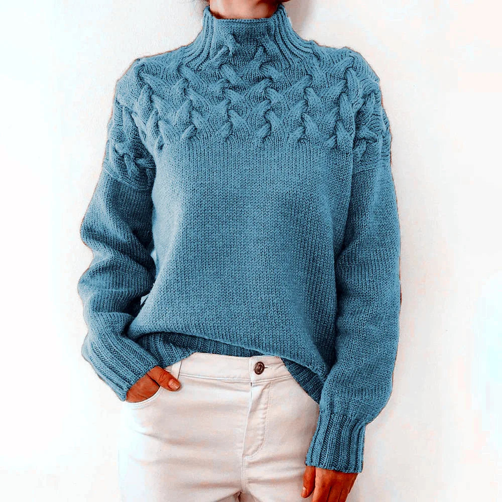 Winter Turtleneck Knit Pullover Sweater