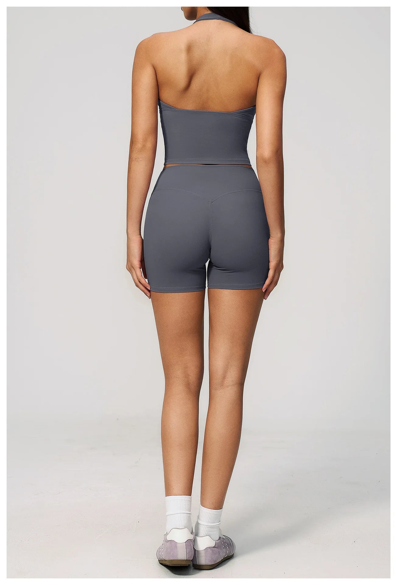 Yoga Outfit Set Fitness Two-Piece Set With No Embarrassing Lines Butt-Lifting Running Shorts Leggings Yoga Suit Athletic Wear