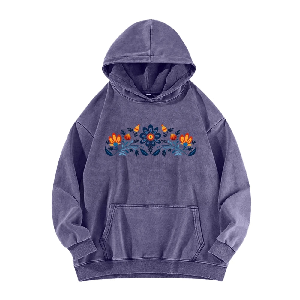 Washed Graphic Oversized Hoodie Women