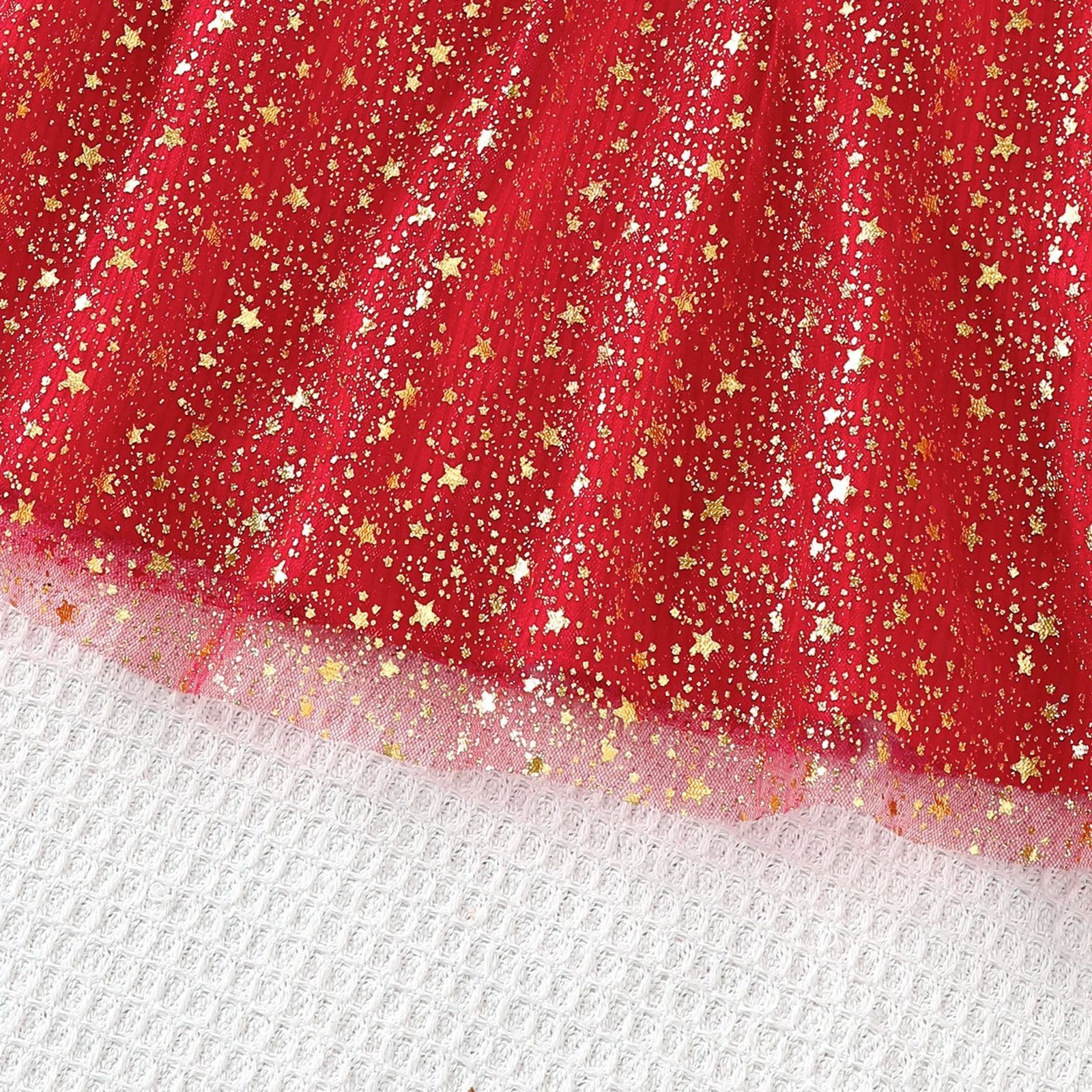 Star Chiffon Flying Sleeve Girls Dress