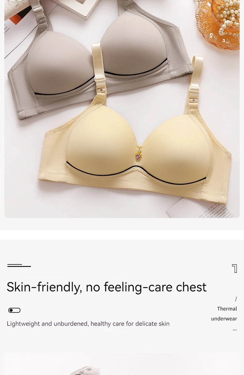 Teenage Girls Sports Bras Without Underwire  Comfortable  Breathable  With Non-magnetic Thin Cups  Suitable For All Seasons