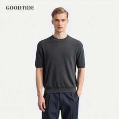 Knitted Smart Casual Tee Men
