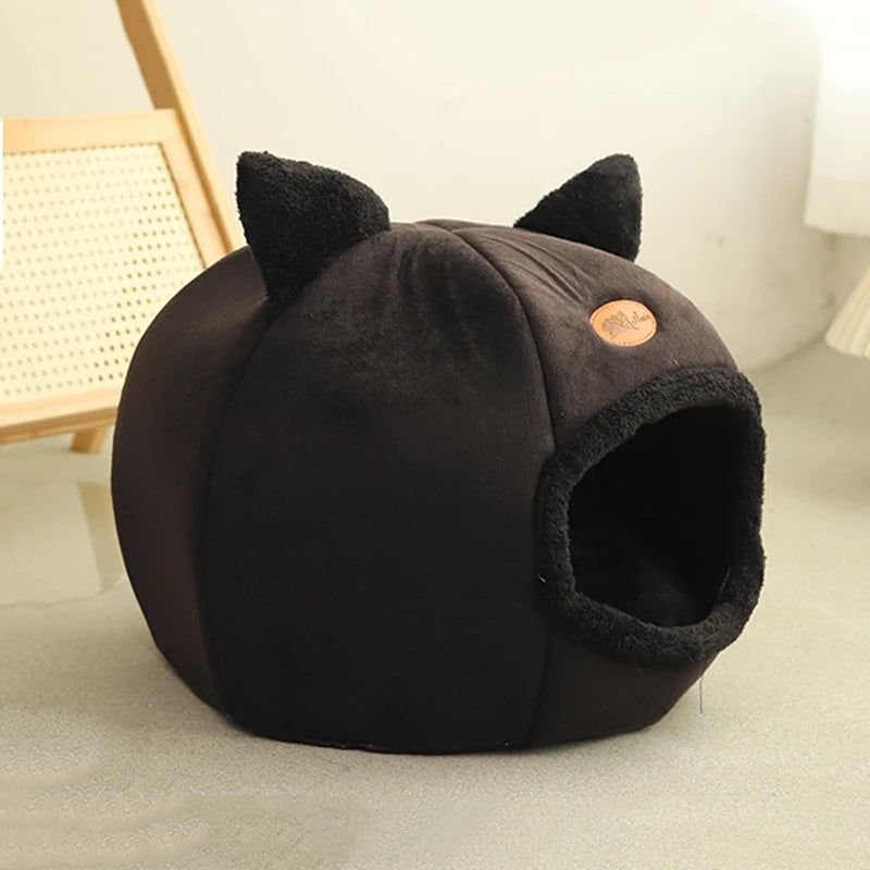 Cozy Cave Nest Winter Cat Bed