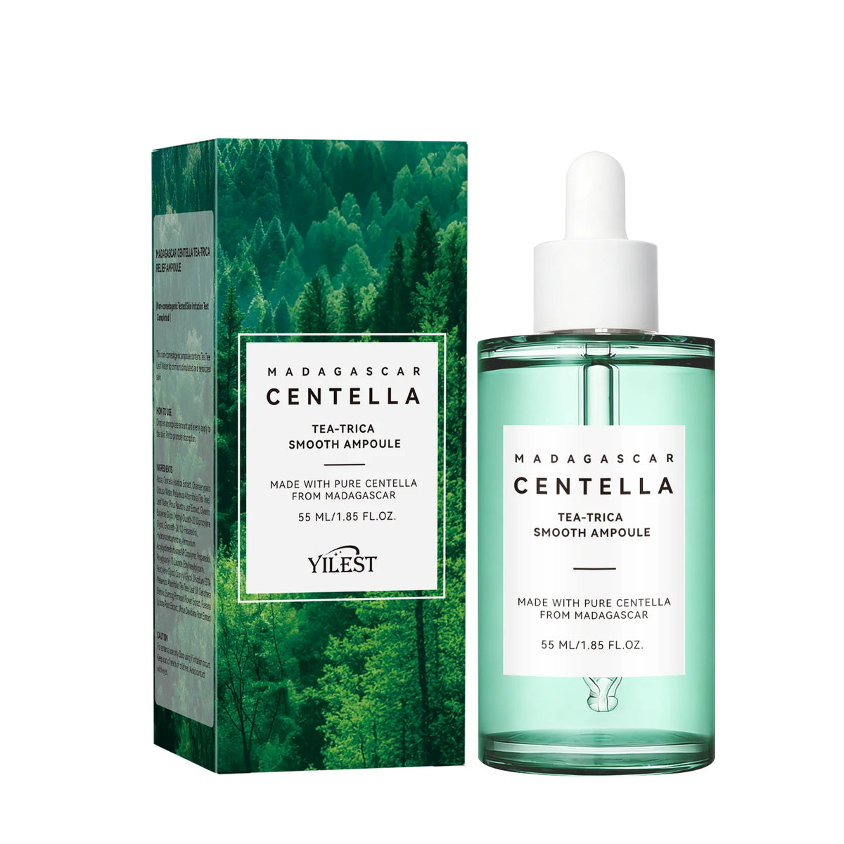 Centella Asiatica Tea Essence 55ml Soothing Skin Relief Hydrating Face Serum Calming Moisture Pores Face Care Essence