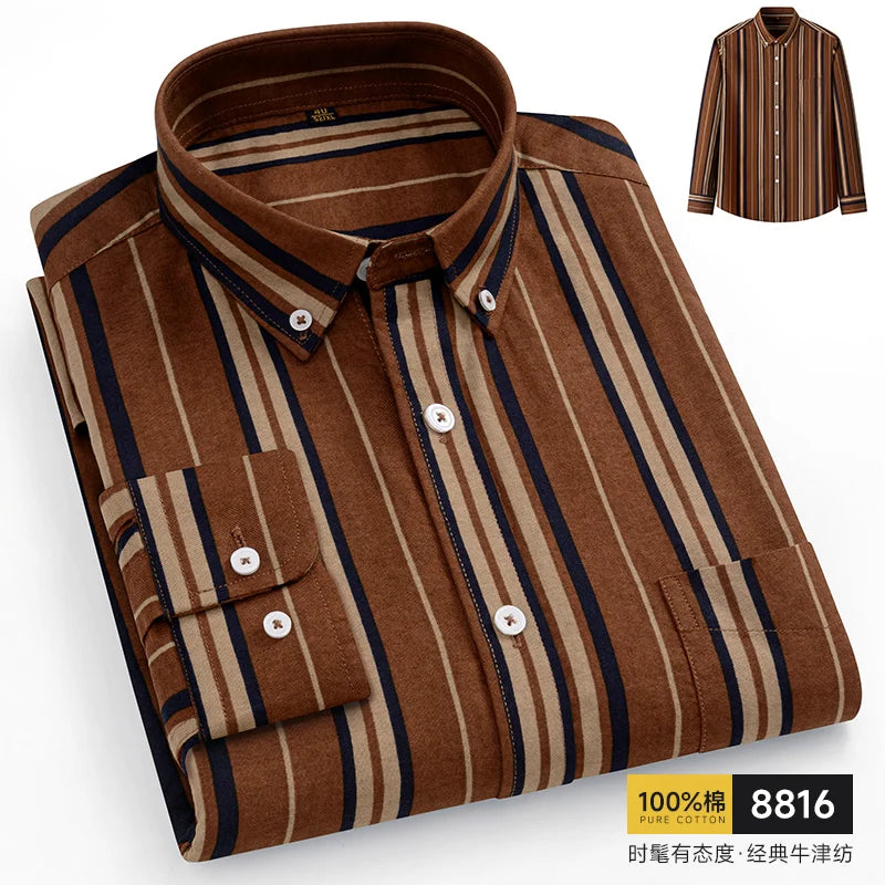 Pure Cotton Oxford Slim Shirt
