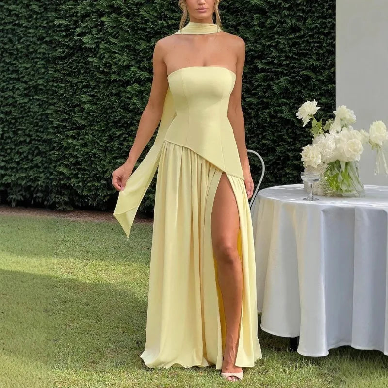 Chiffon Lace Ethereal Evening Gown