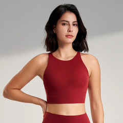 Women's Sports Bra, Shockproof and Beautiful Back Sports and Fitness Bra Shockproof and Anti Sagging Integrated Yoga Sports Vest