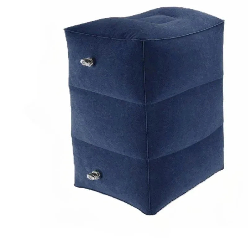 Kids Flight Sleeping Footrest Pillow Resting Pillow On Airplane Car Bus Pillow Inflatable Travel Foot Rest Pillow Foot Pad