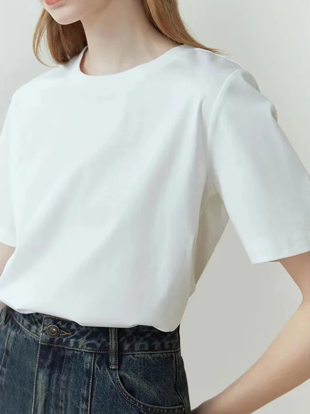 TITLE: Effortless Summer Cotton Basics Tee