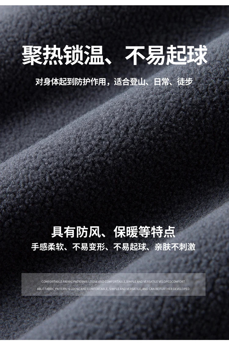 2025 Men Sweatshirt Turtleneck Half Button Pullover Male Polar Fleece Casual Basic Elegant Work Wear Winter Autumn Warm Jacket