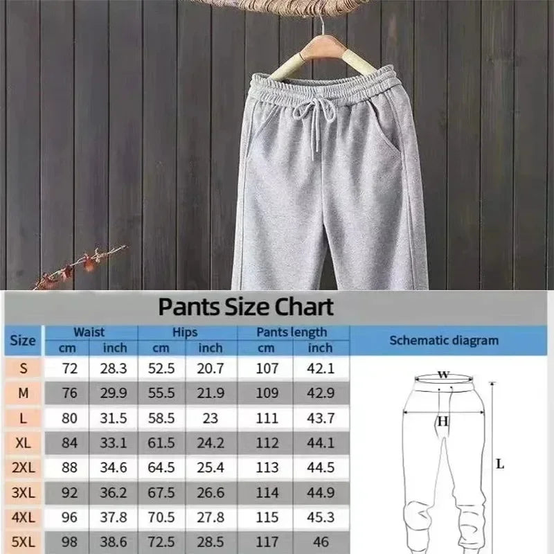 Men's & Women's Heavy-Duty Straight-Leg Joggers - All-Season Gym Pants with Elastic Waist & Belt-Free Design Workout Bottoms
