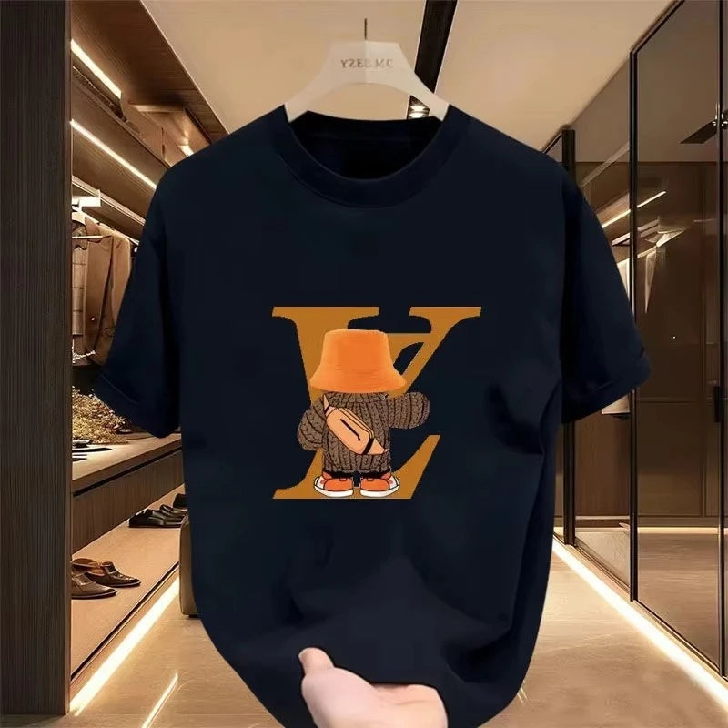 Oversized Print Cotton Tee