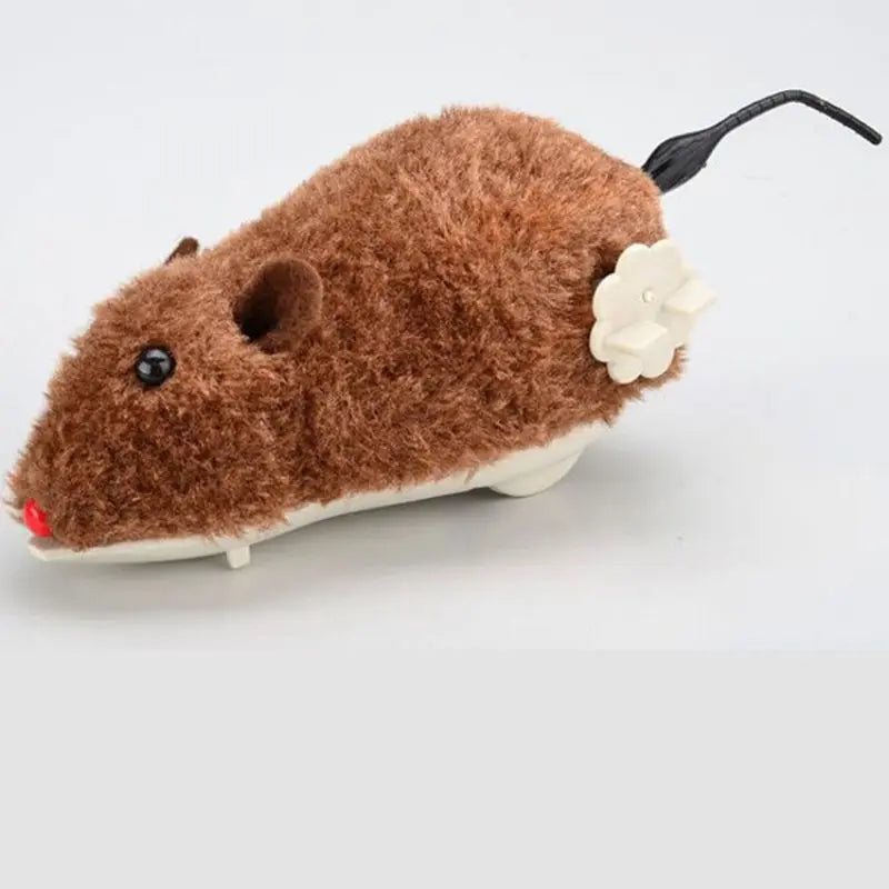 Lifelike Plush Running Mouse Toy