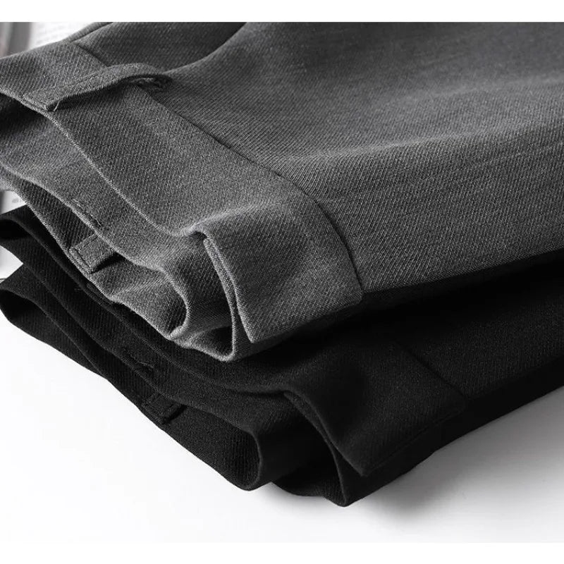 Suit Shorts Women's Summer New High-waist Slim Mid-pants A-line Wide-leg Pants