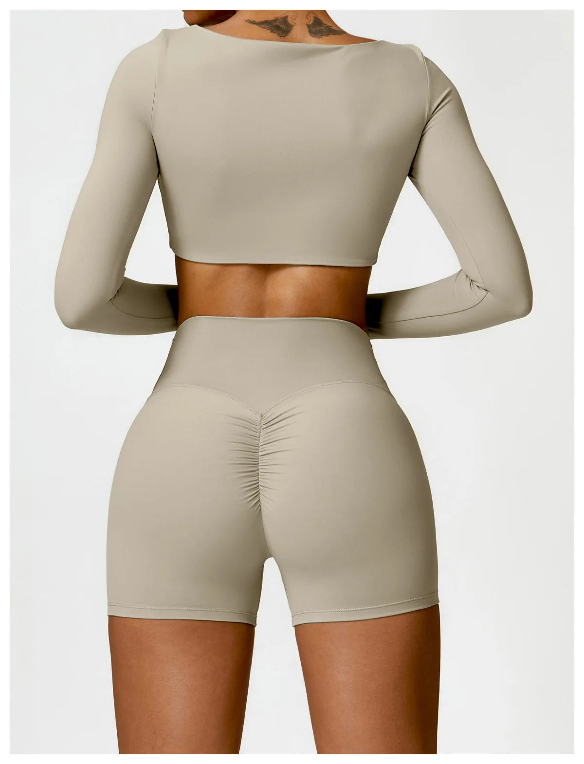 Summer 2PCS Yoga Suit Sports Set Women Quick-Dry Gym Set Women Tracksuit Running Workout Long Sleeve Sports Shirt Yoga Clothing
