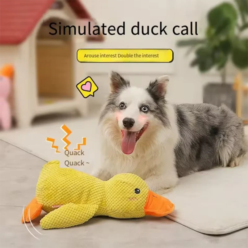 Cuddly Yellow Duck Squeak Toy
