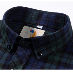 Classic Cotton Plaid Casual Shirt