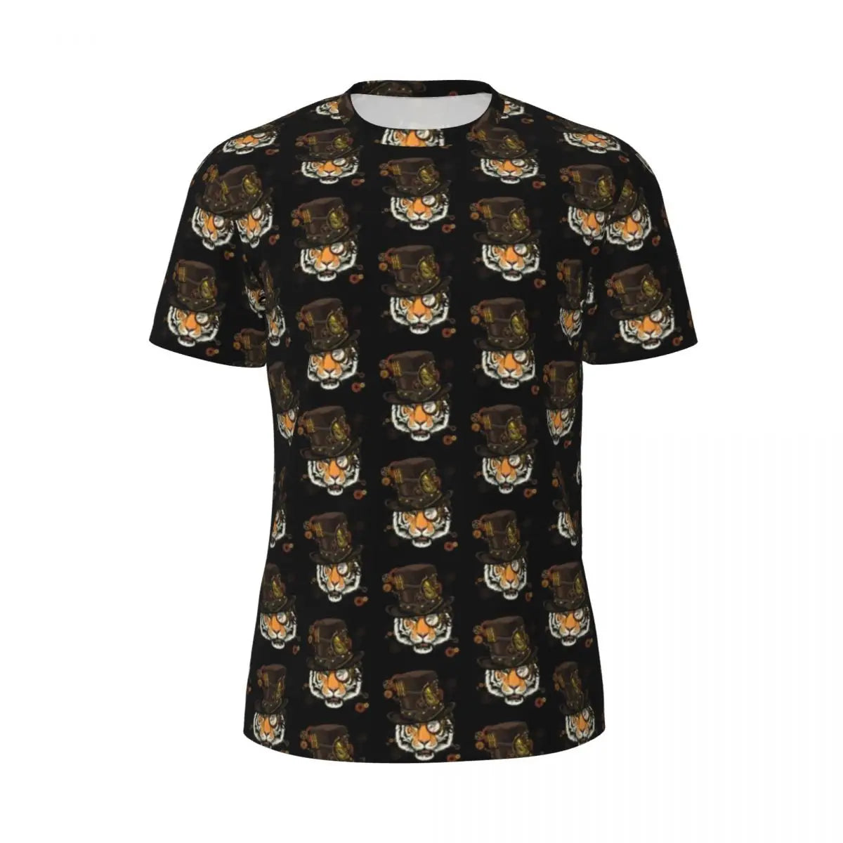 Gym T Shirt For Men Steampunk Design T-Shirts Fashion Wonderful Clockwork Vintage Summer Tees O Neck Streetwear Design Tops