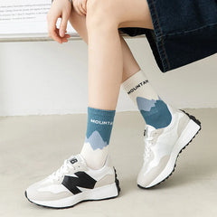 Asymmetrical Street Style Crew Socks