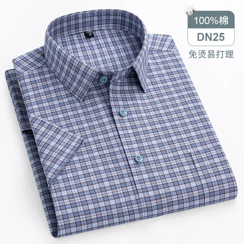 Oversized Cotton Oxford Short Shirt