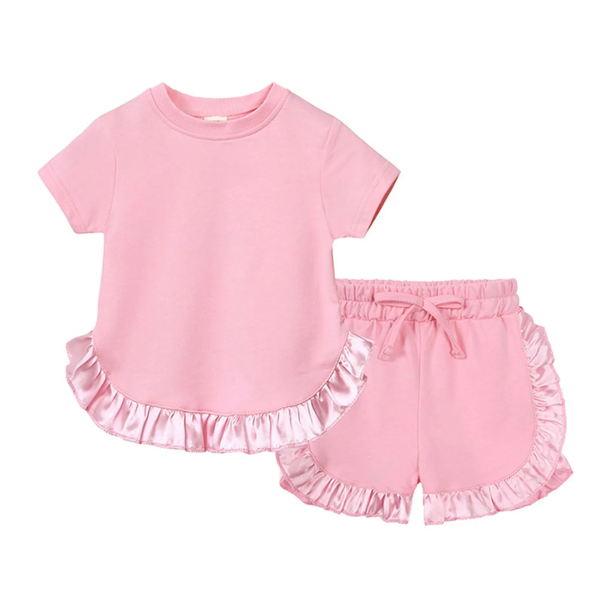 Girls Summer Top and Shorts Set
