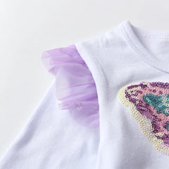 Butterfly Gradient Princess Girls Dress