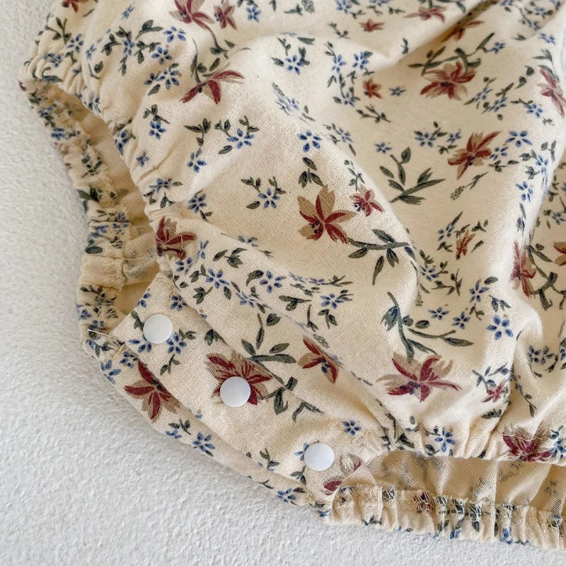 Floral Long Sleeve Baby Bodysuit