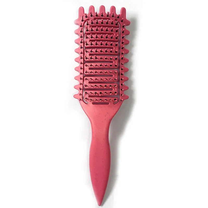 3 in 1 Curl Define Styling Brush Hollow Out Detangling Hair Brush Tangled Hair Comb Shaping Defining Curls Barber Styling Tools