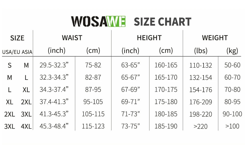 WOSAWE MTB Shorts Summer Men Cycling Shorts 2 in 1 Mountain Bike Padded Shorts Double Layer Downhill Bike Quick Dry Short Pants