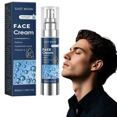 50ml 6-in-1 Men Facial Cream Daily Moisturizer with Hyaluronic Acid & Collagen,Hydrating Revitalizing Skin Care Fast-Absorbing