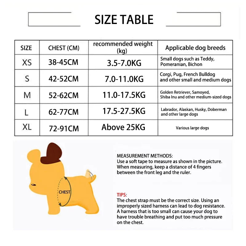 Quick Release Breathable Puppy Harness