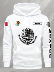 Hoodie Sweatshirt Mexican Flag Eagle Featuring Cactus Pirate Daily Outdoor Fitness Sport Casual Warm Autumn Winter Men Women Top