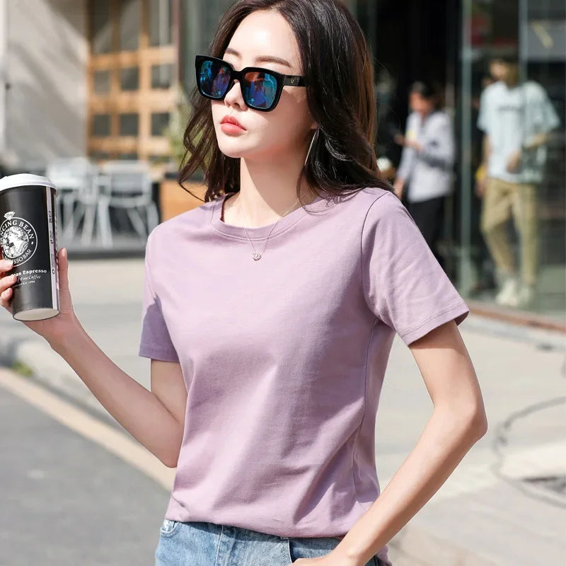Pure Cotton Casual Loose Tee