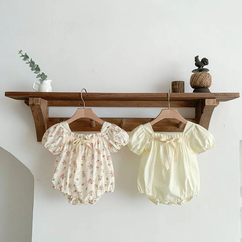 Floral Summer Baby Girl Romper