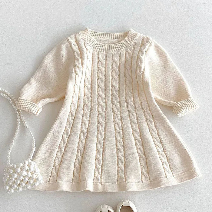 Knitted Princess Party Girls Dress