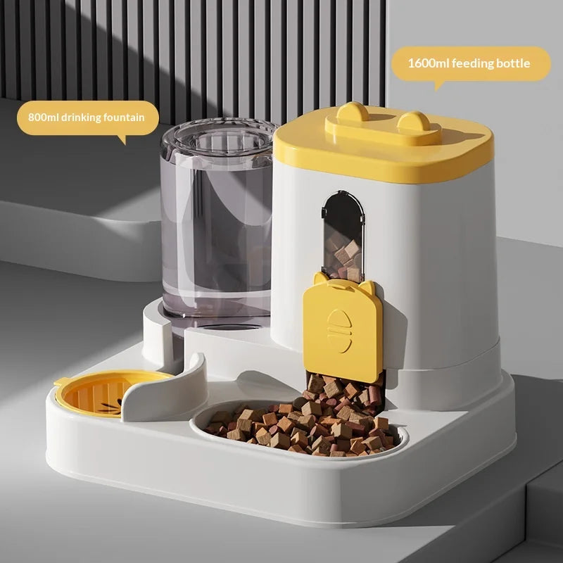 Automatic Pet Feeder and Water Dispenser All in One Large Capacity Gravity Dog Cat Bowl Smart Food Water Bowl for Pets