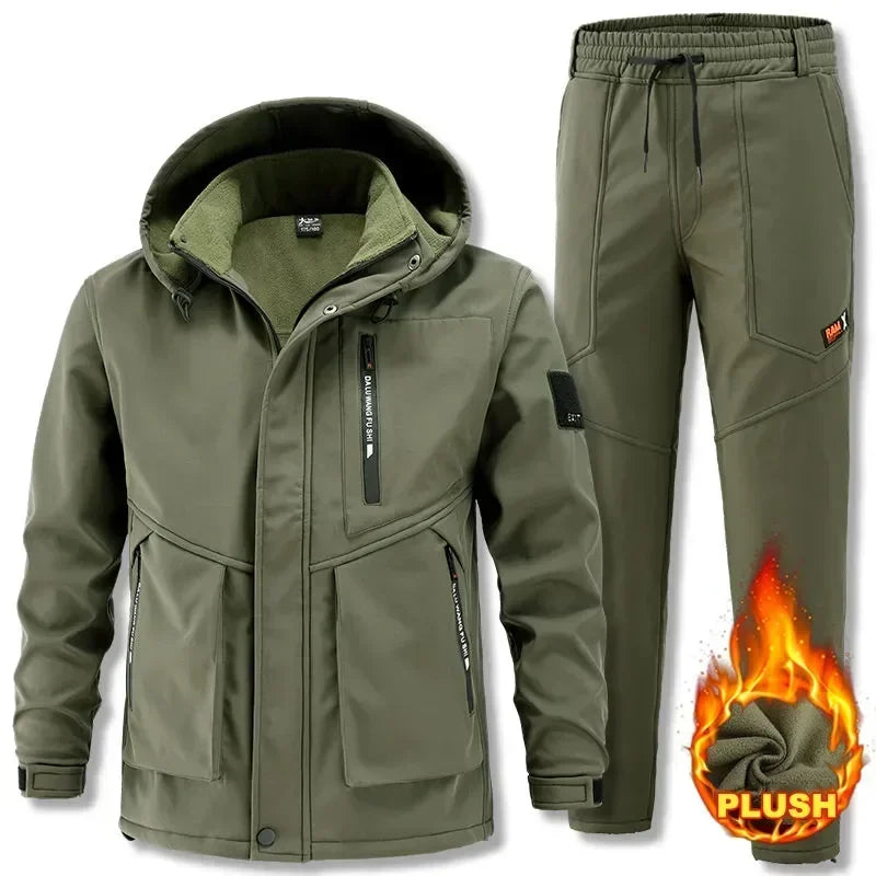 Winter Padded Hiking Jacket Suit